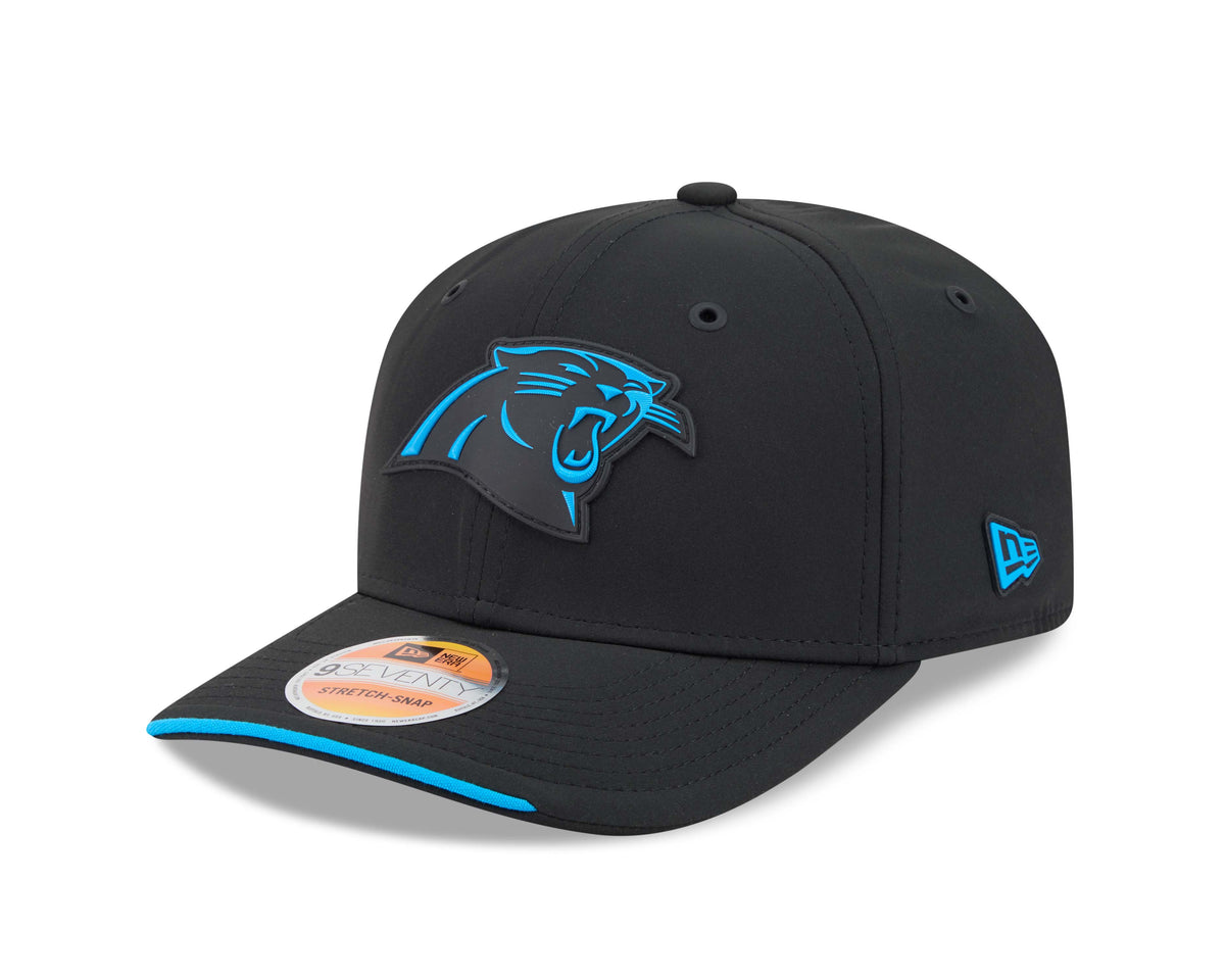 NFL Carolina Panthers New Era 2026 Sideline 9SEVENTY Stretch-Snap Hat- Black