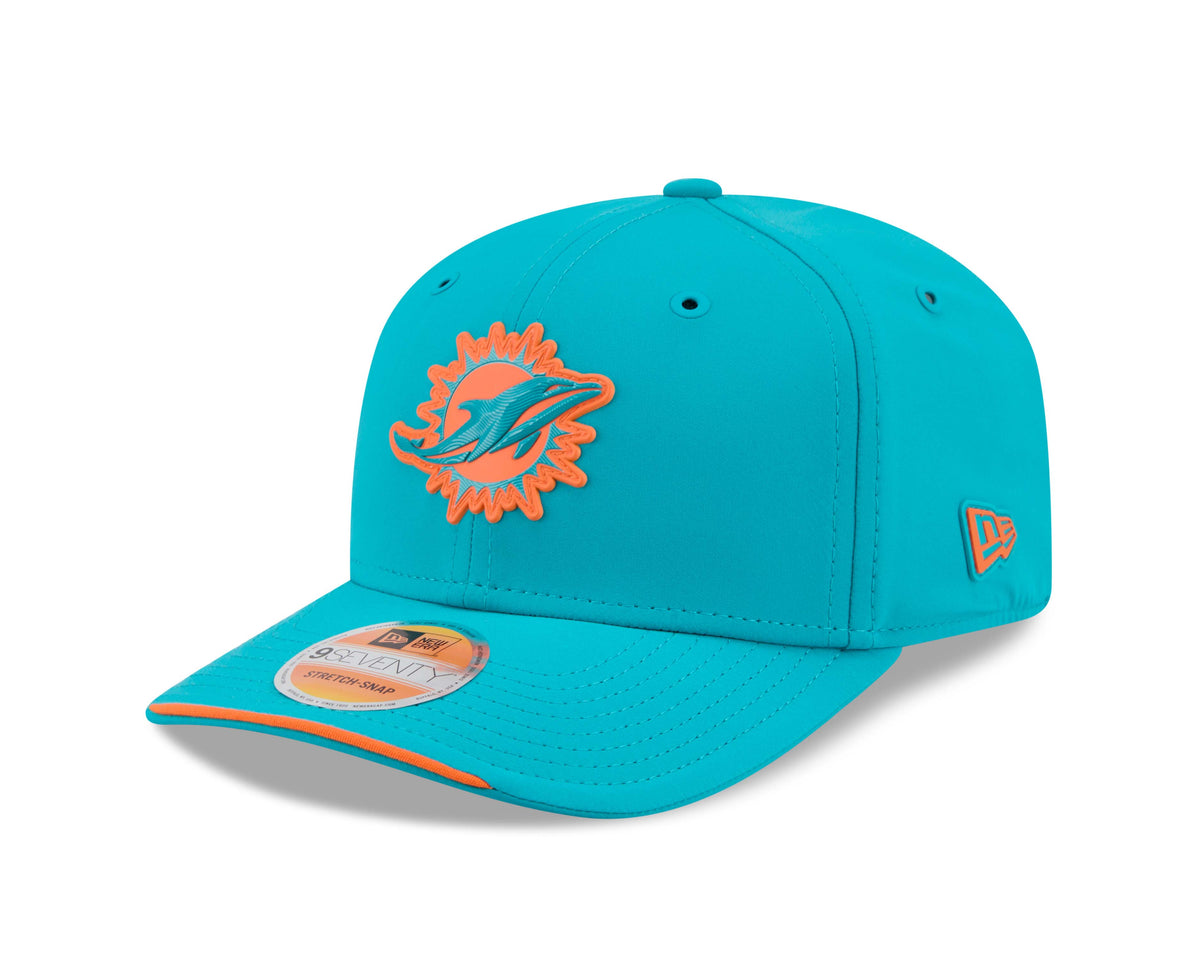 NFL Miami Dolphins New Era 2026 Sideline 9SEVENTY Stretch-Snap Hat- Aquamarine