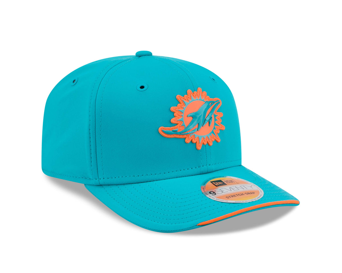 NFL Miami Dolphins New Era 2026 Sideline 9SEVENTY Stretch-Snap Hat- Aquamarine