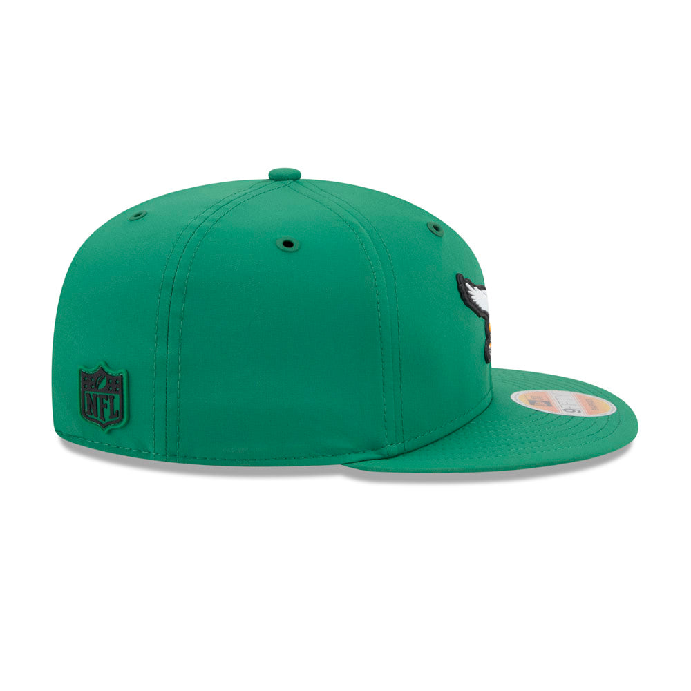 NFL Philadelphia Eagles New Era Throwback 2026 Sideline 9FIFTY Hat- Green