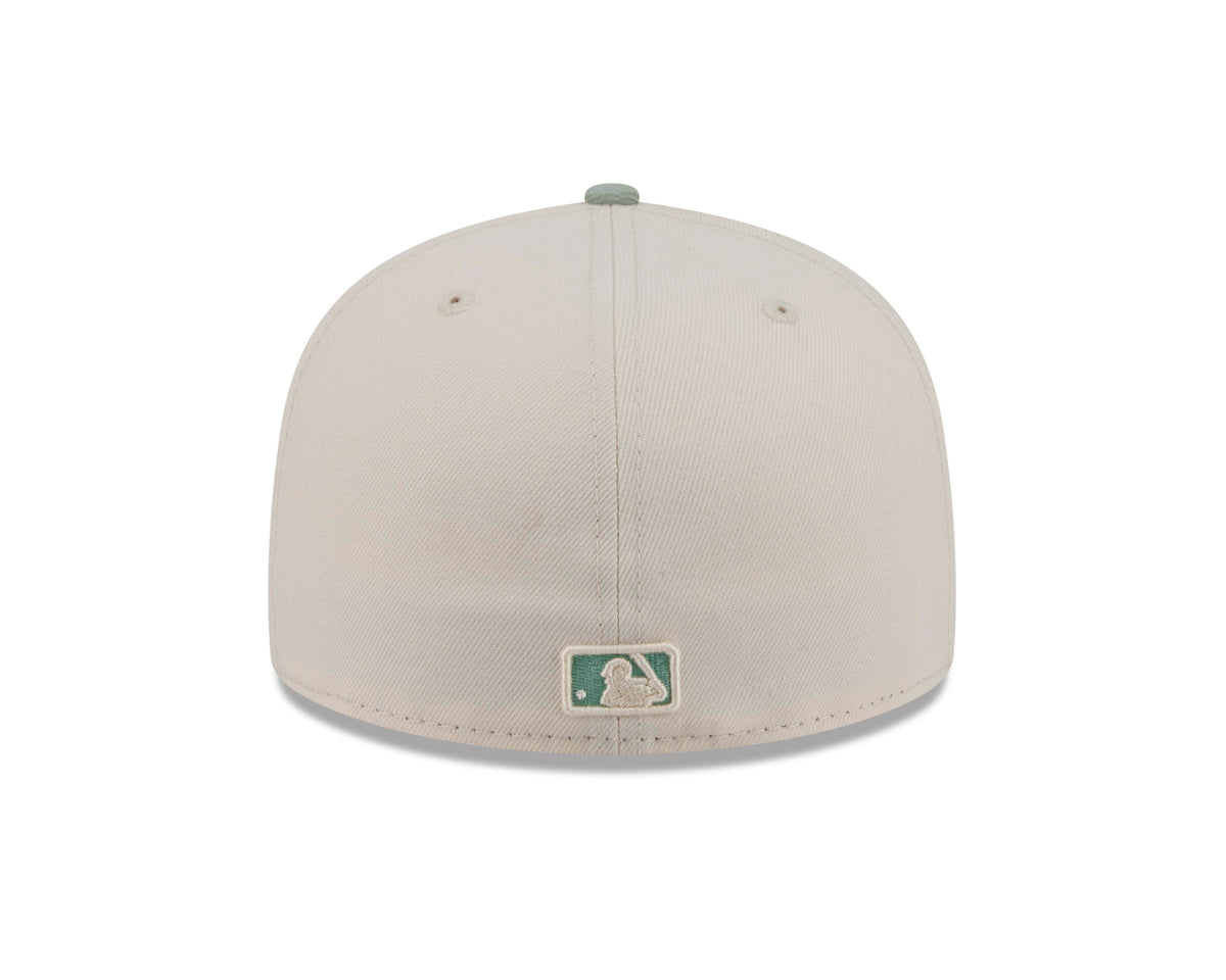 MLB Los Angeles Dodgers New Era Two-Tone Sea Glass 59FIFTY Fitted Hat- Light Cream