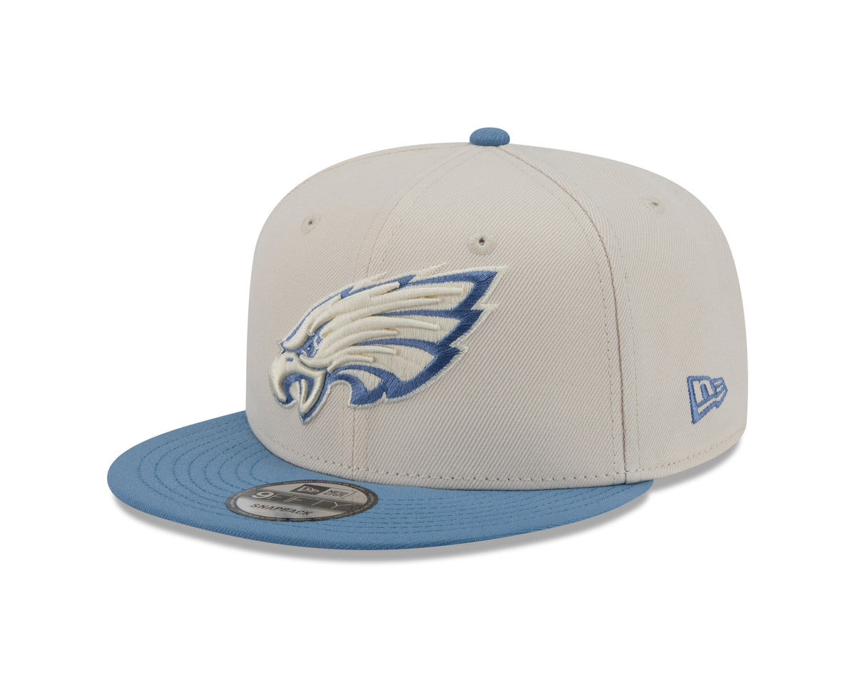 NFL Philadelphia Eagles New Era Marina 9FIFTY Snpaback Hat- Cream
