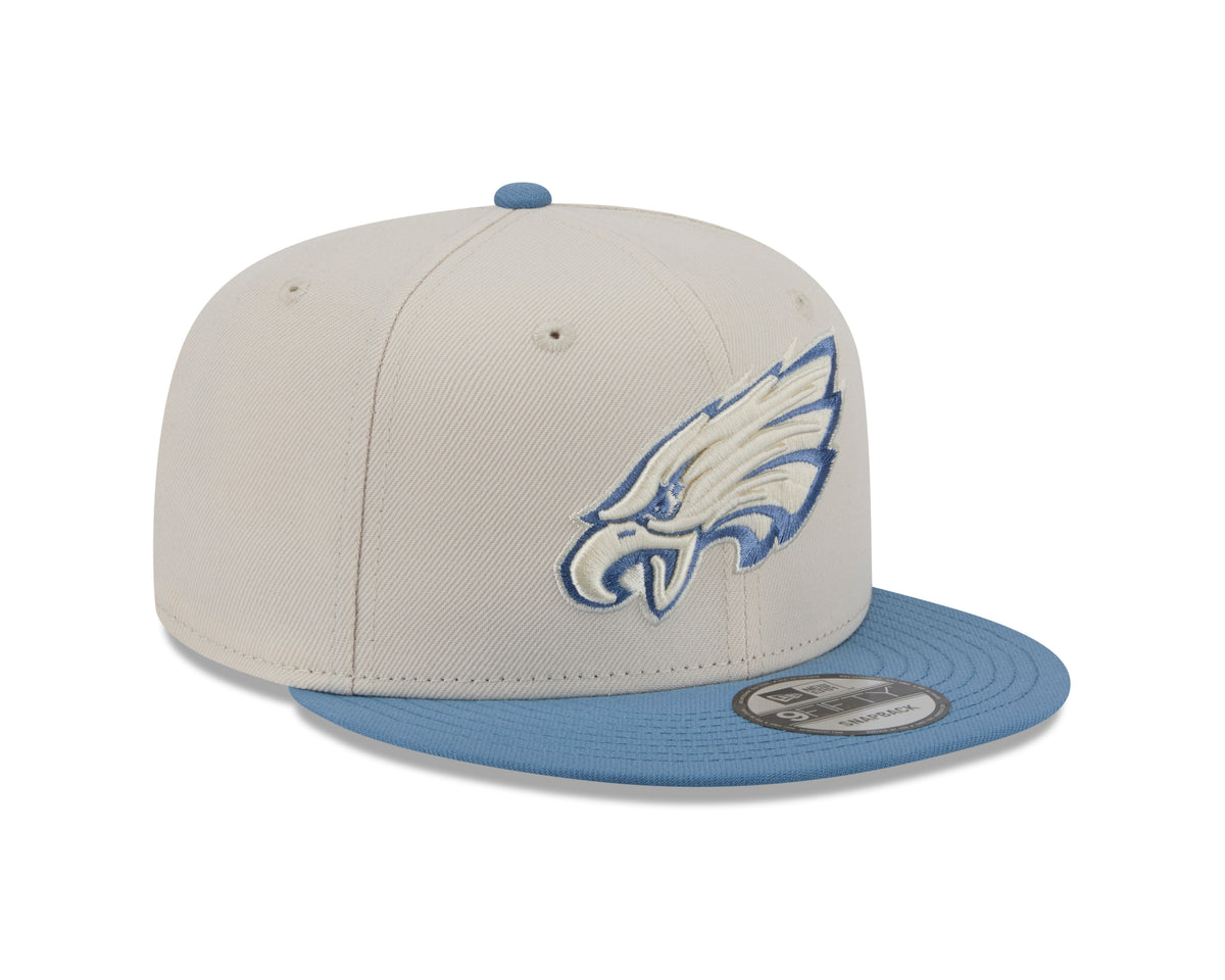 NFL Philadelphia Eagles New Era Marina 9FIFTY Snpaback Hat- Cream