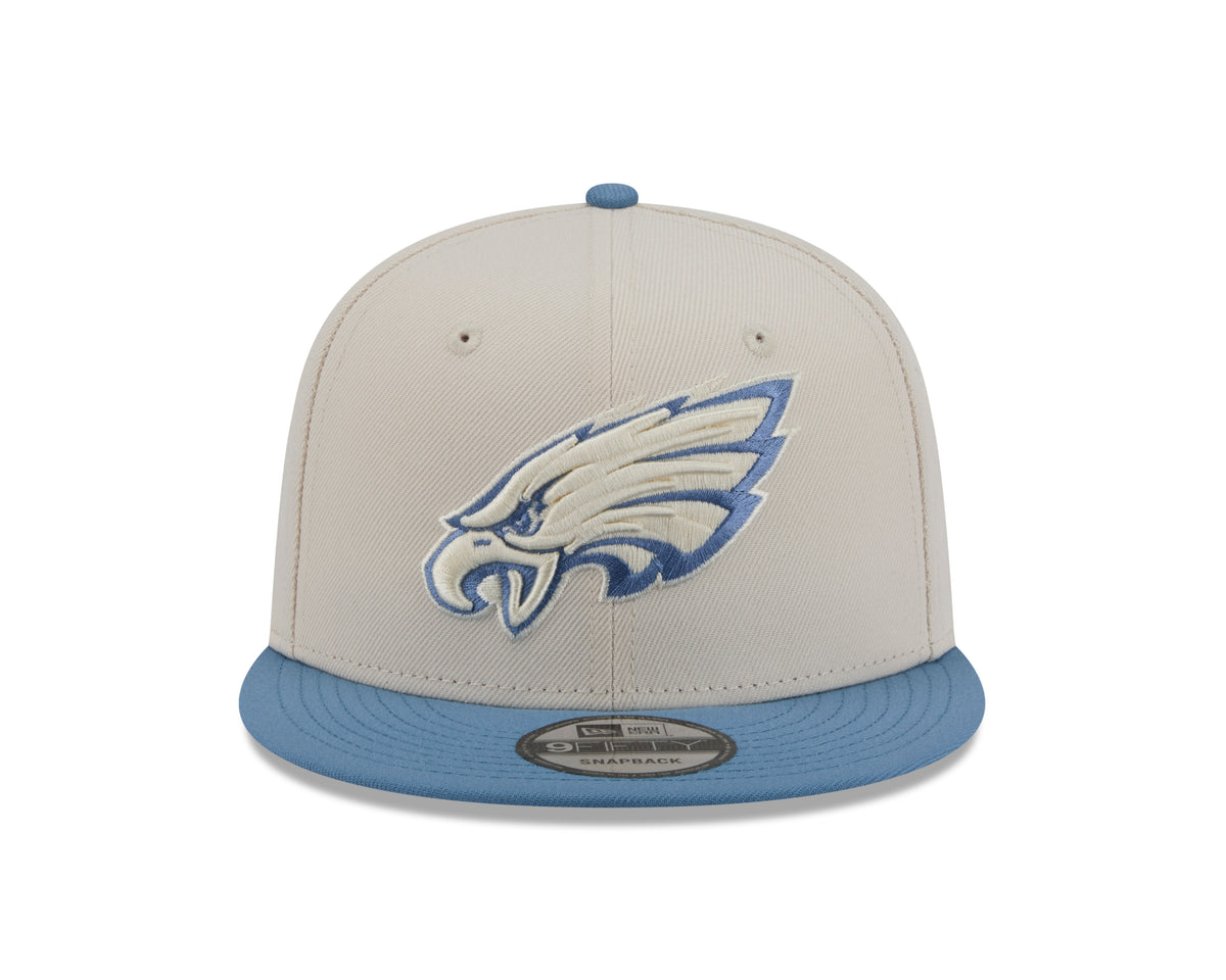 NFL Philadelphia Eagles New Era Marina 9FIFTY Snpaback Hat- Cream