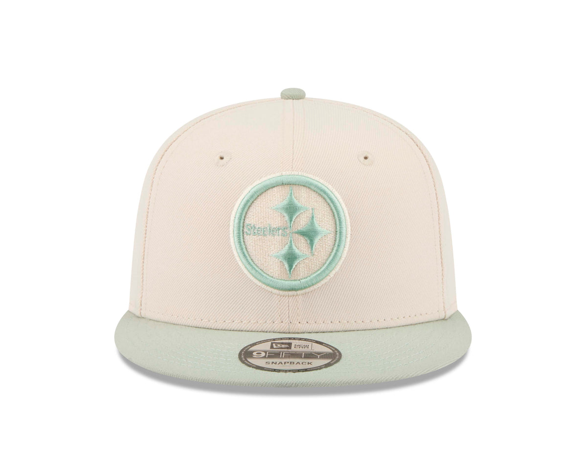 NFL Pittsburgh Steelers New Era Two-Tone Sea Glass 9FIFTY Snapback Hat- Light Cream