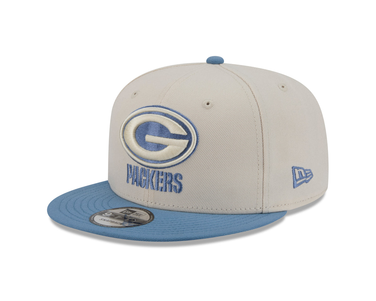 NFL Green Bay Packers New Era Marina 9FIFTY Snpaback Hat- Cream
