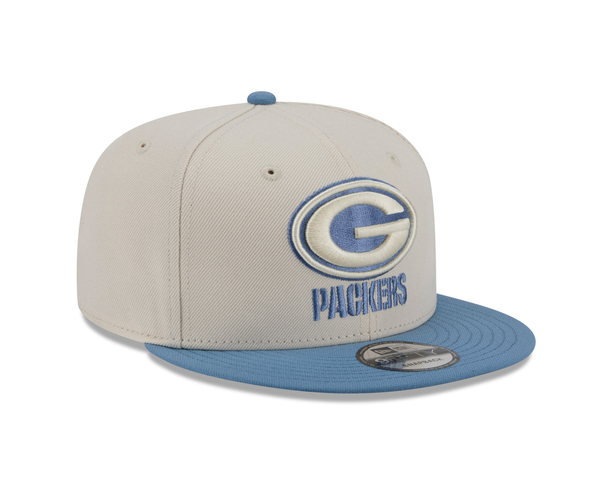 NFL Green Bay Packers New Era Marina 9FIFTY Snpaback Hat- Cream