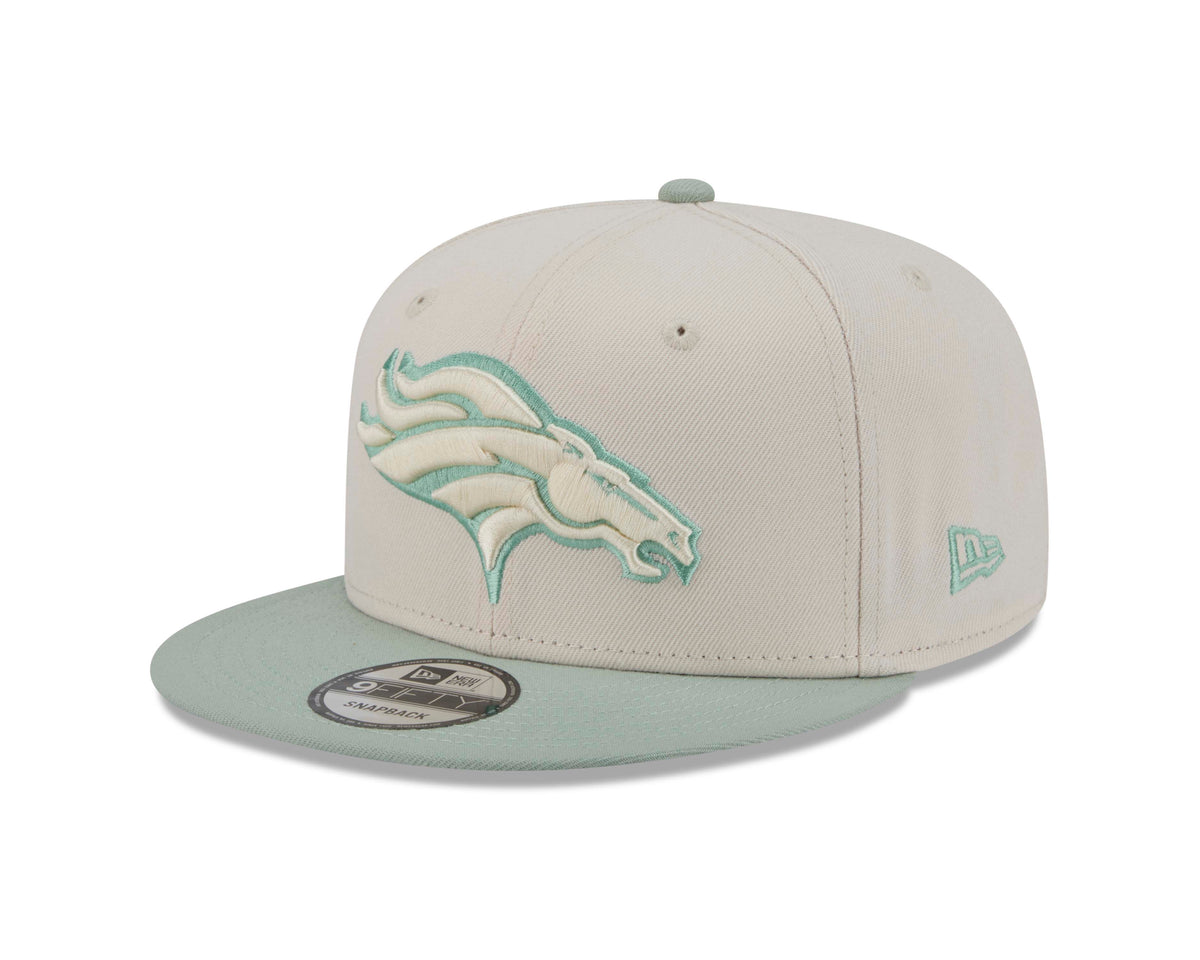 NFL Denver Broncos New Era Two-Tone Sea Glass 9FIFTY Snapback Hat- Light Cream