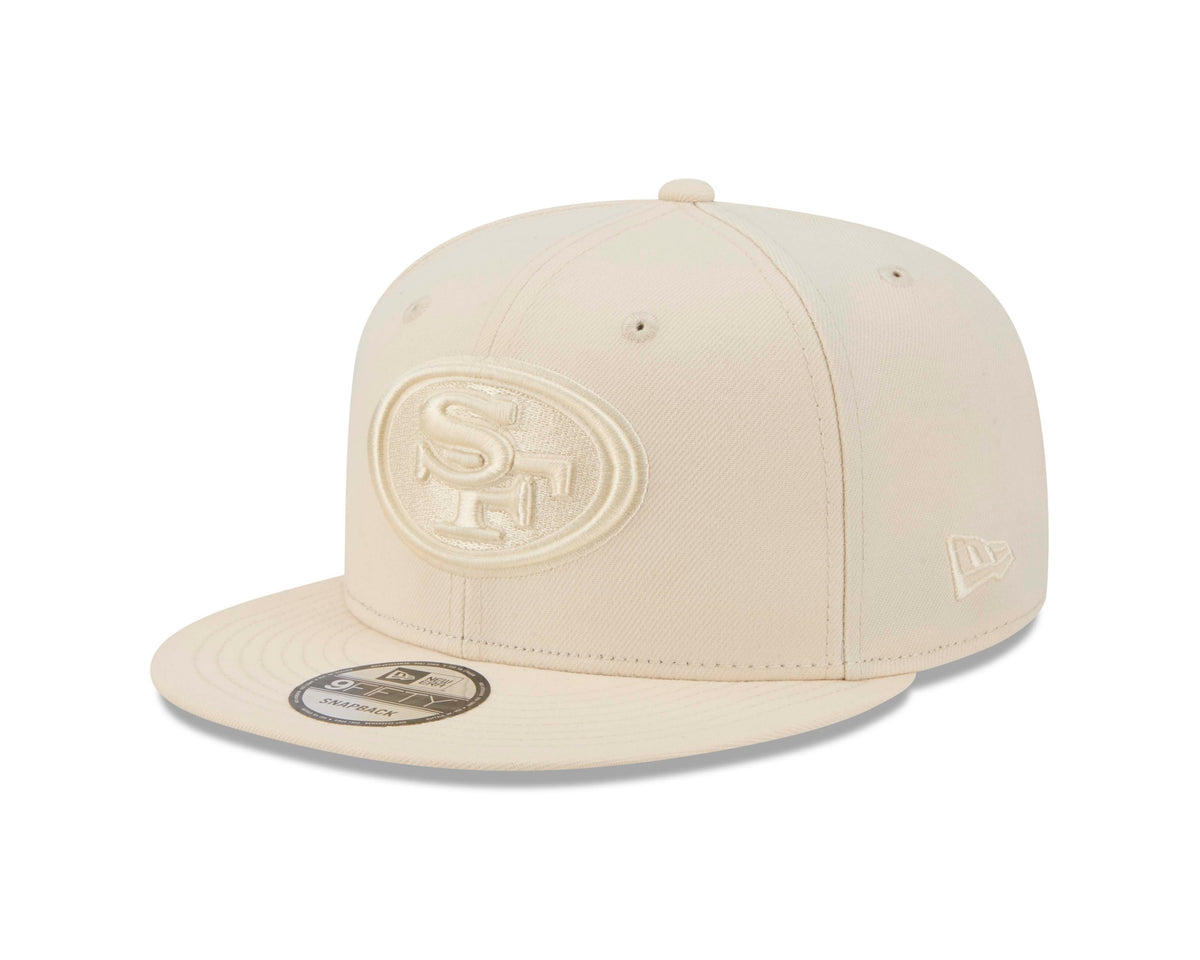 NFL San Francisco 49ers New Era New Era Vanilla 9FIFTY Snapback Hat- Light Cream