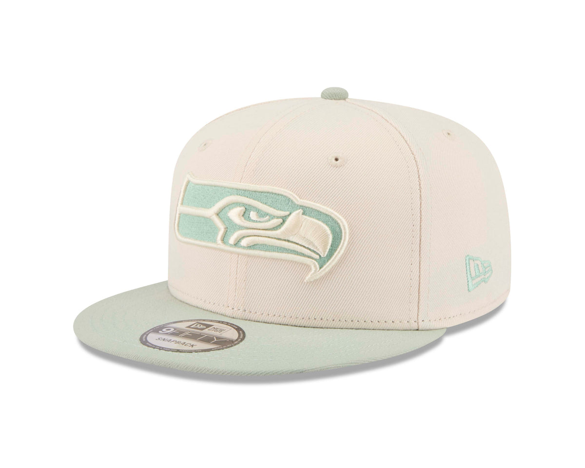 NFL Seattle Seahawks New Era Two-Tone Sea Glass 9FIFTY Snapback Hat- Light Cream