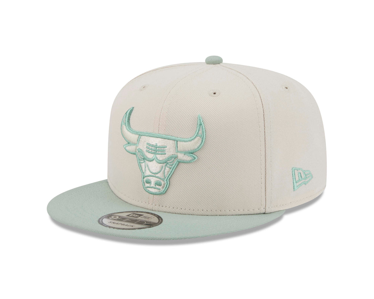 NBA Chicago Bulls New Era Two-Tone Sea Glass 9FIFTY Snapback Hat- Light Cream