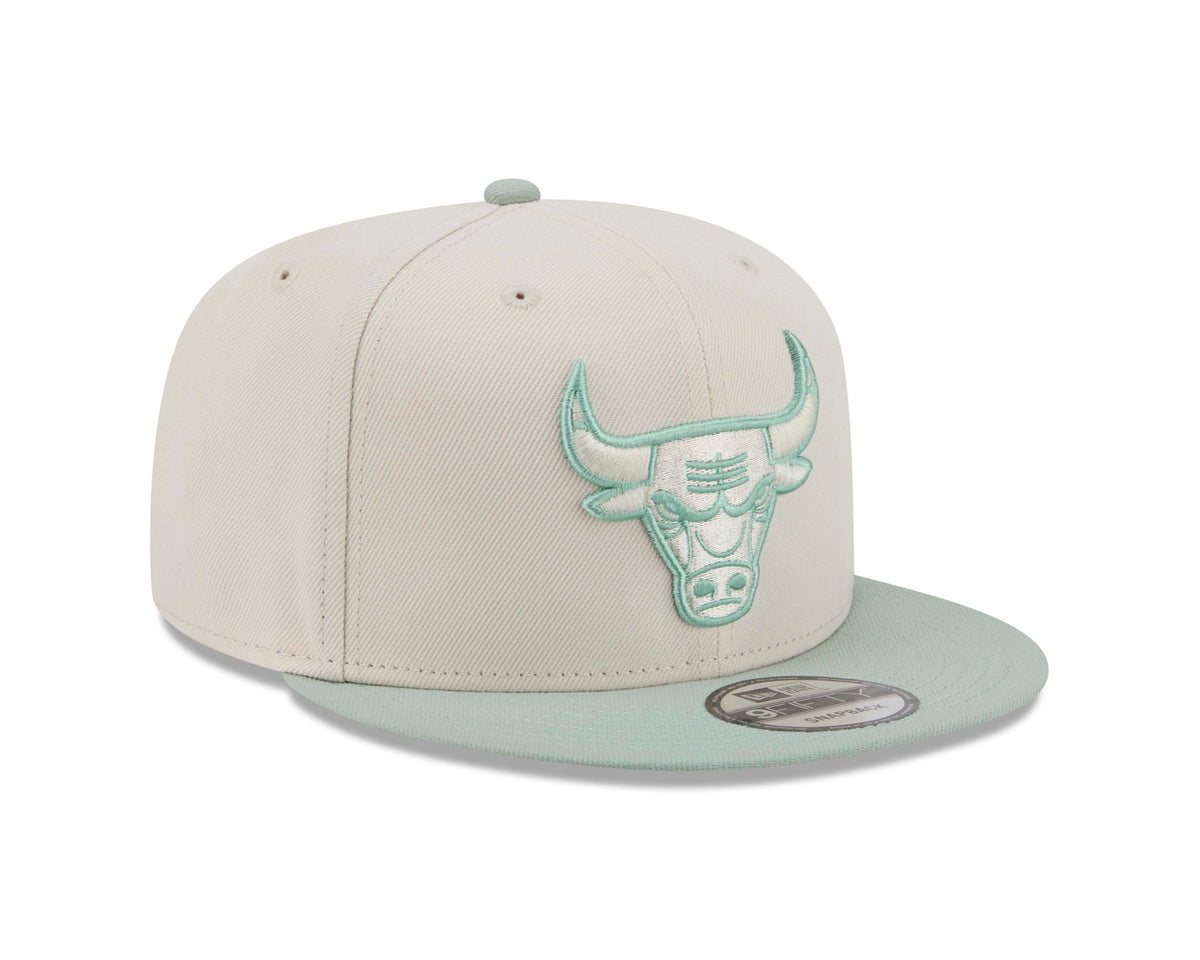 NBA Chicago Bulls New Era Two-Tone Sea Glass 9FIFTY Snapback Hat- Light Cream