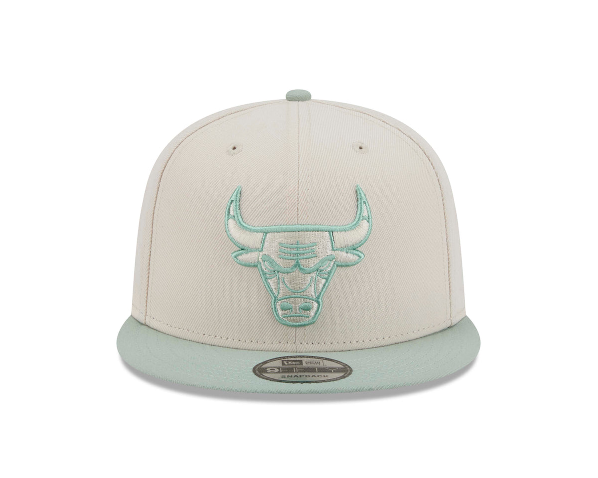 NBA Chicago Bulls New Era Two-Tone Sea Glass 9FIFTY Snapback Hat- Light Cream