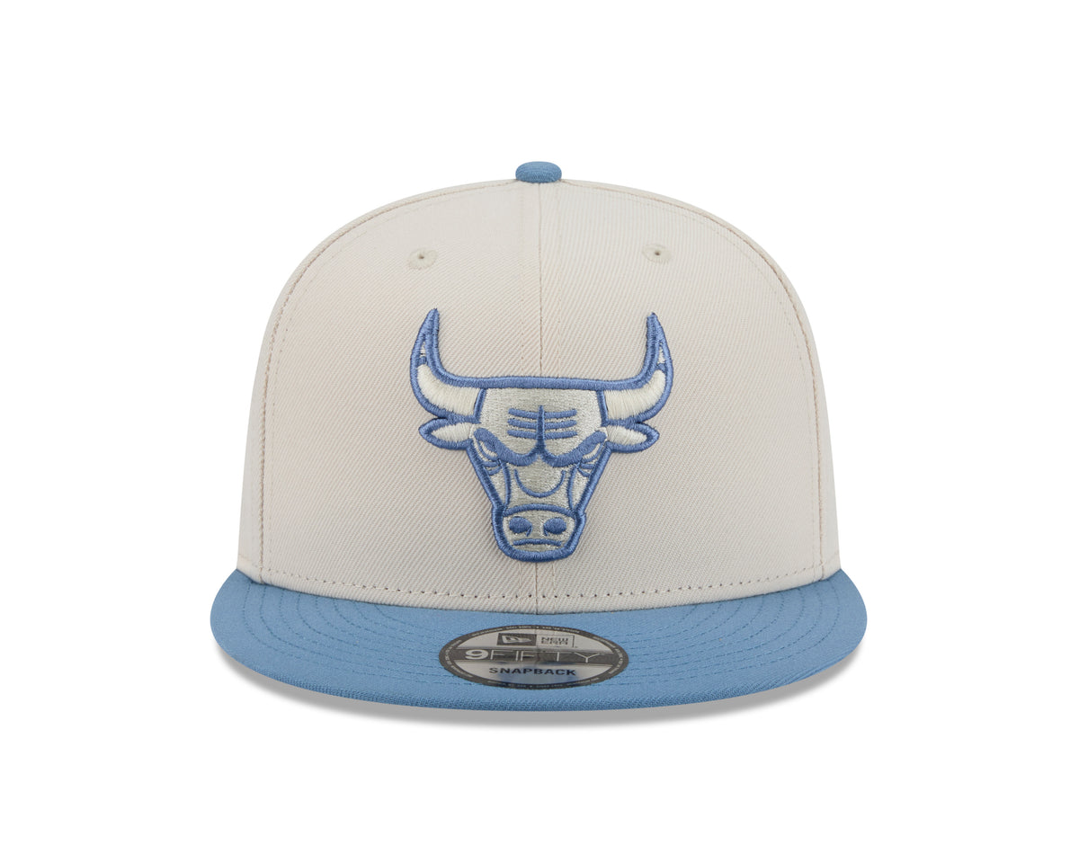 NBA Chicago Bulls New Era Marina 9FIFTY Snpaback Hat- Cream