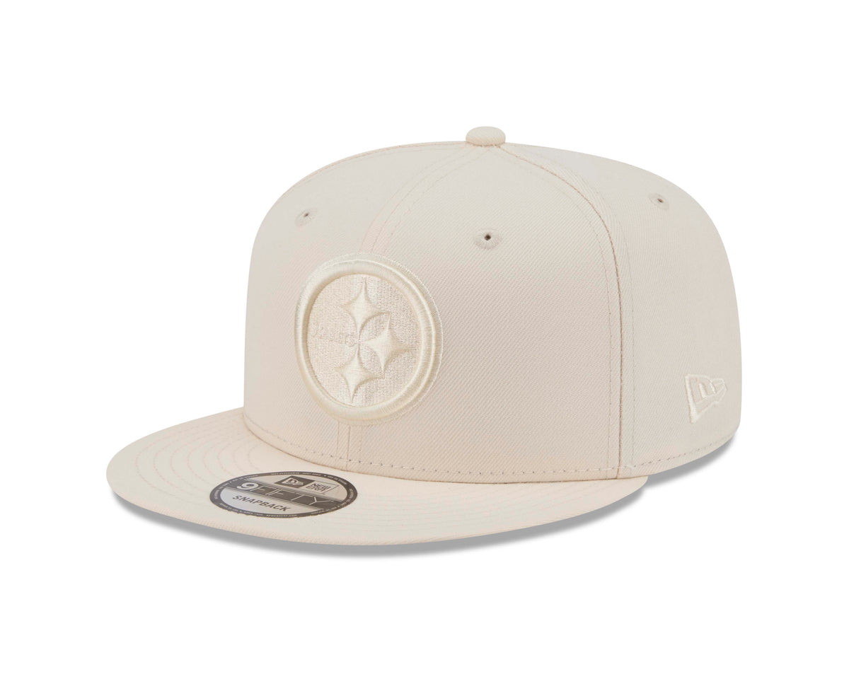 NFL Pittsburgh Steelers New Era Vanilla 9FIFTY Snapback Hat- Light Cream