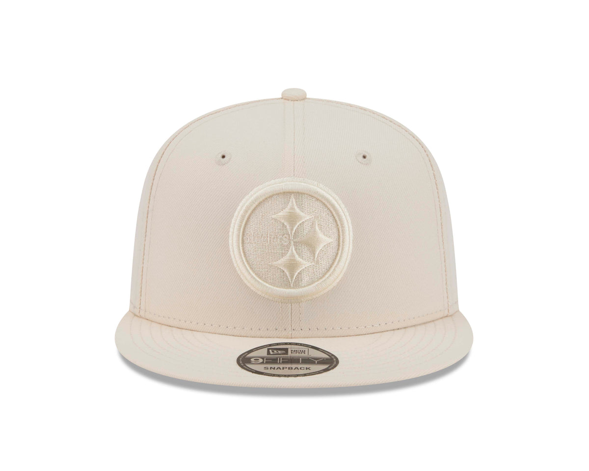 NFL Pittsburgh Steelers New Era Vanilla 9FIFTY Snapback Hat- Light Cream