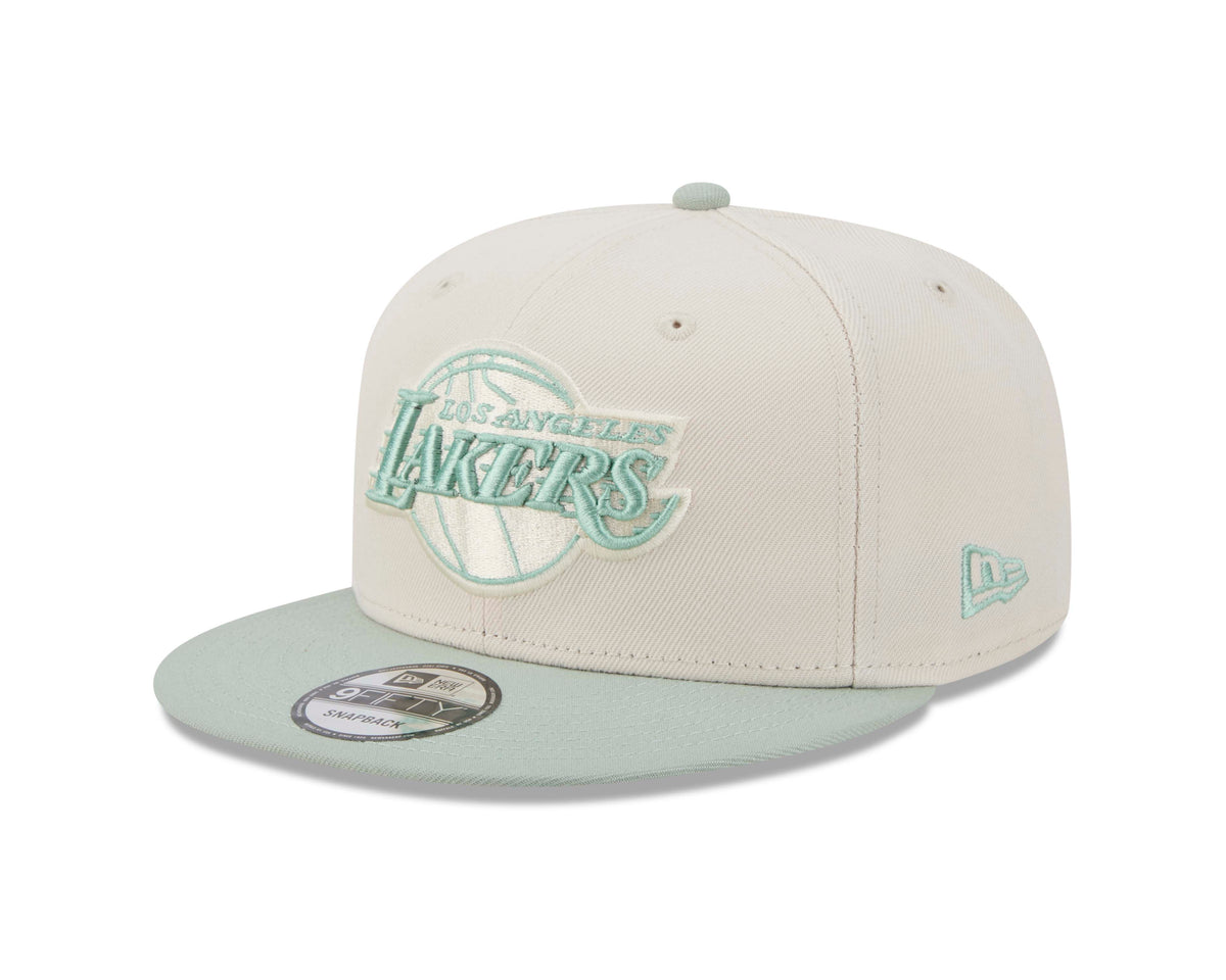 NBA Los Angeles Lakers New Era Two-Tone Sea Glass 9FIFTY Snapback Hat- Light Cream