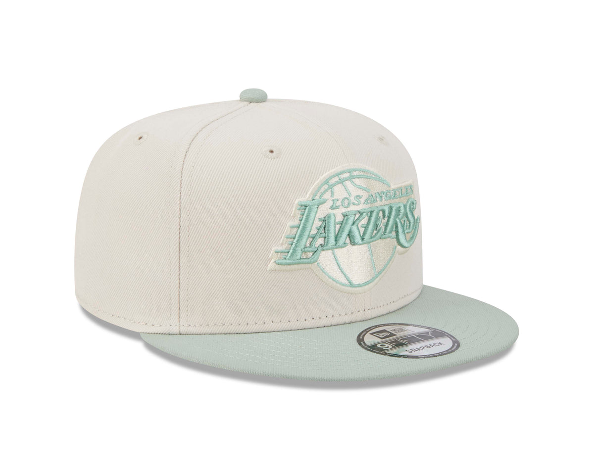 NBA Los Angeles Lakers New Era Two-Tone Sea Glass 9FIFTY Snapback Hat- Light Cream
