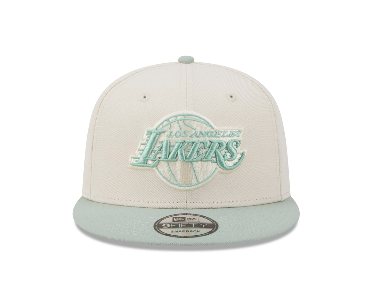 NBA Los Angeles Lakers New Era Two-Tone Sea Glass 9FIFTY Snapback Hat- Light Cream