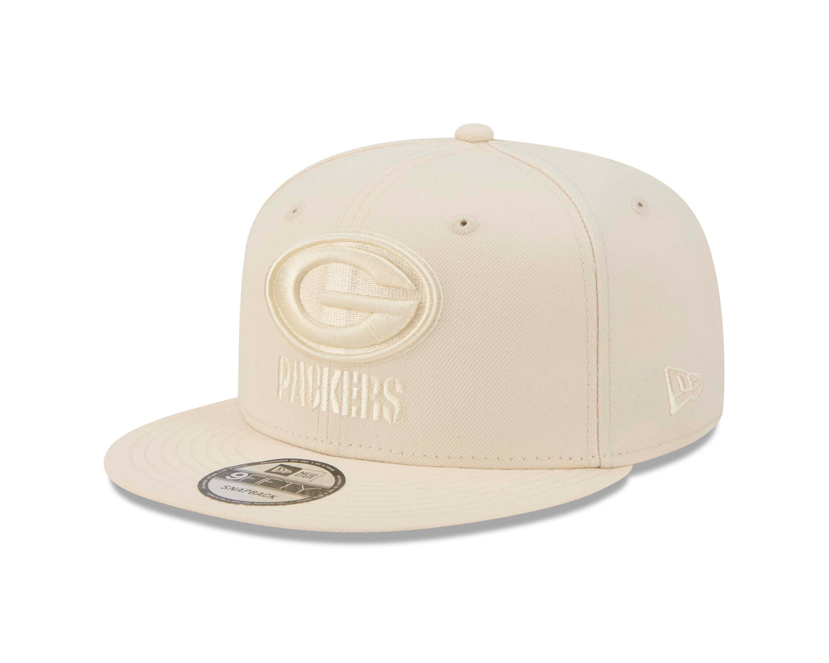 NFL Green Bay Packers New Era Vanilla 9FIFTY Snapback Hat- Light Cream