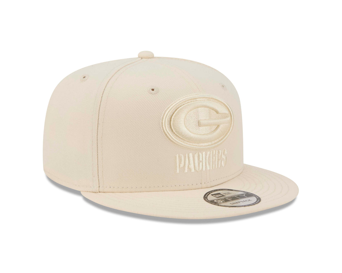 NFL Green Bay Packers New Era Vanilla 9FIFTY Snapback Hat- Light Cream