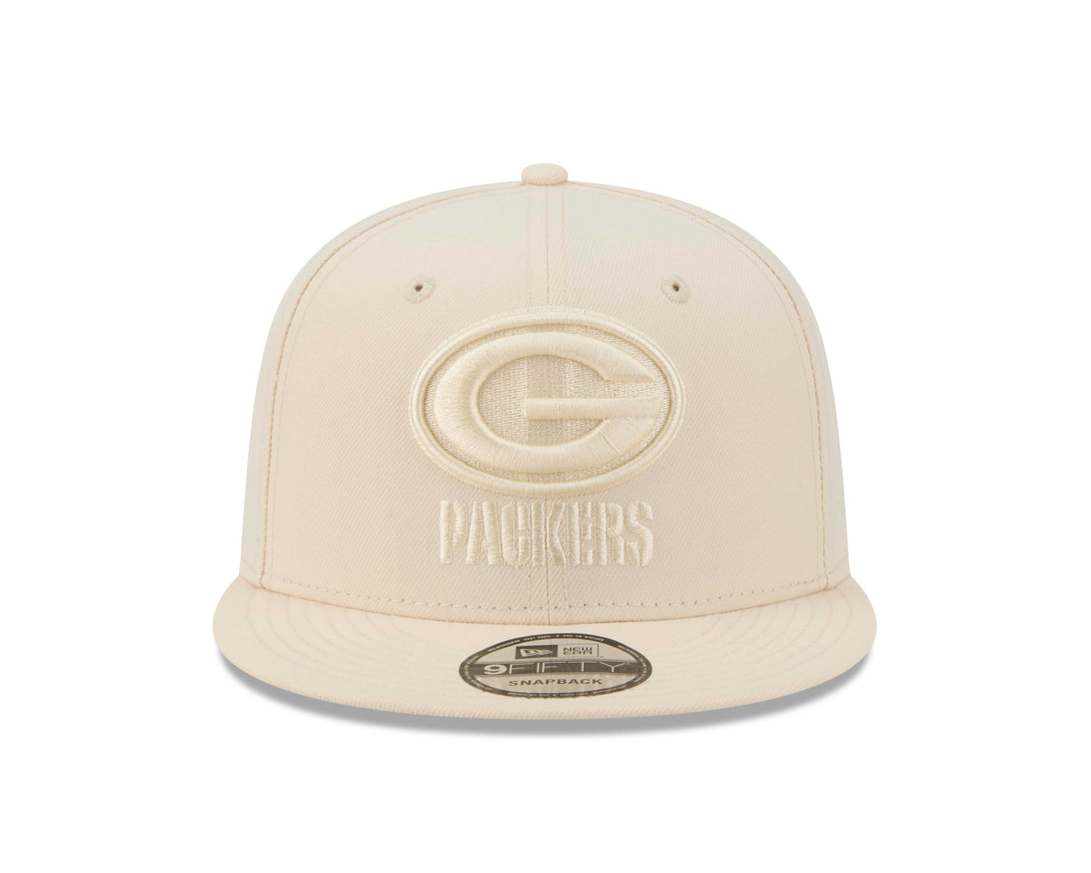 NFL Green Bay Packers New Era Vanilla 9FIFTY Snapback Hat- Light Cream