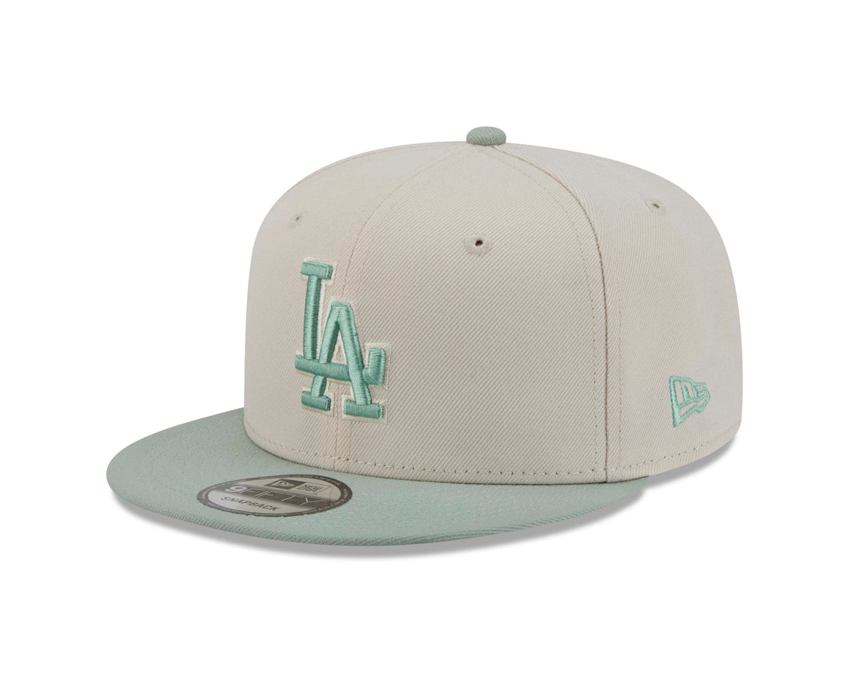 MLB Los Angeles Dodgers New Era Two-Tone Sea Glass 9FIFTY Snapback Hat- Light Cream