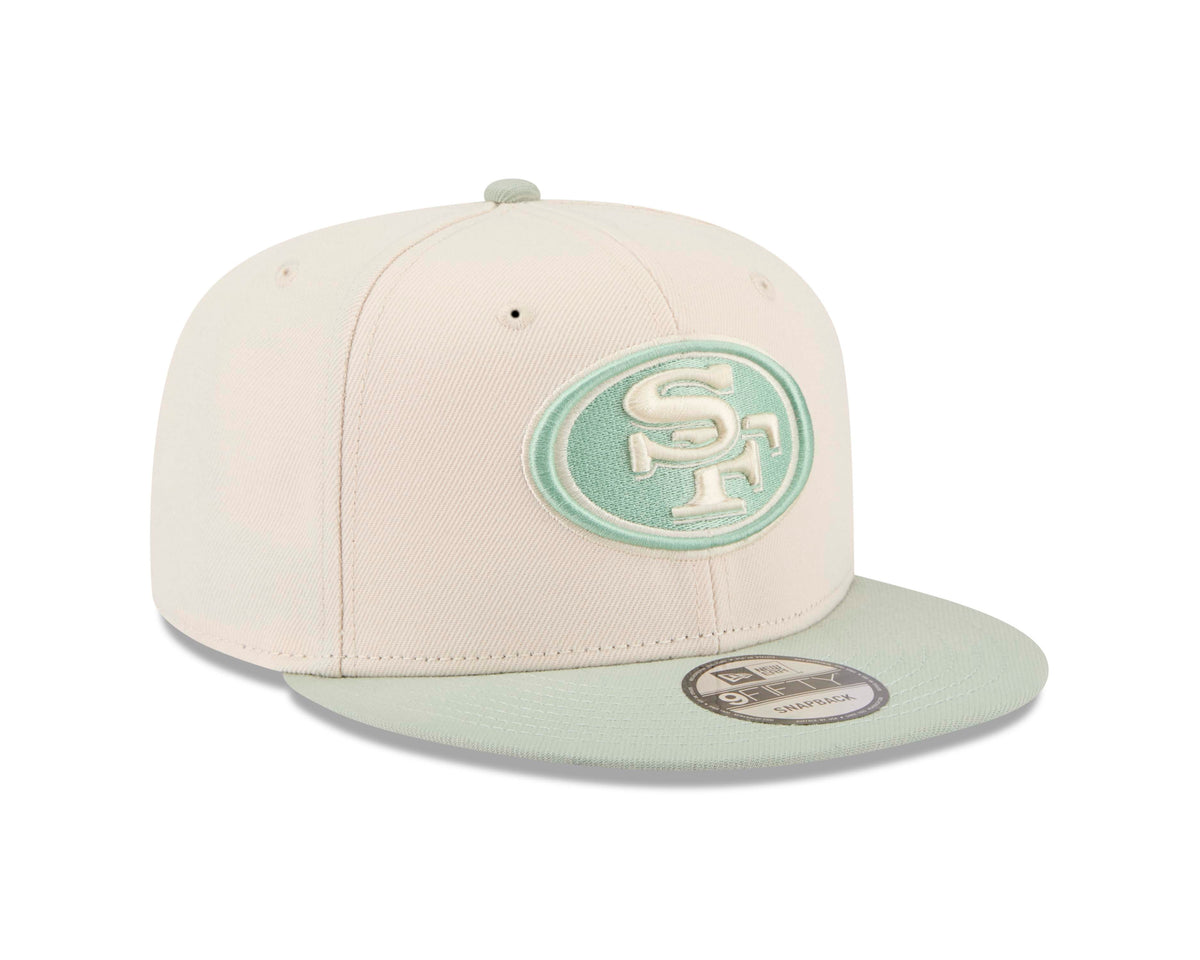 NFL San Francisco 49ers New Era Two-Tone Sea Glass 9FIFTY Snapback Hat- Light Cream