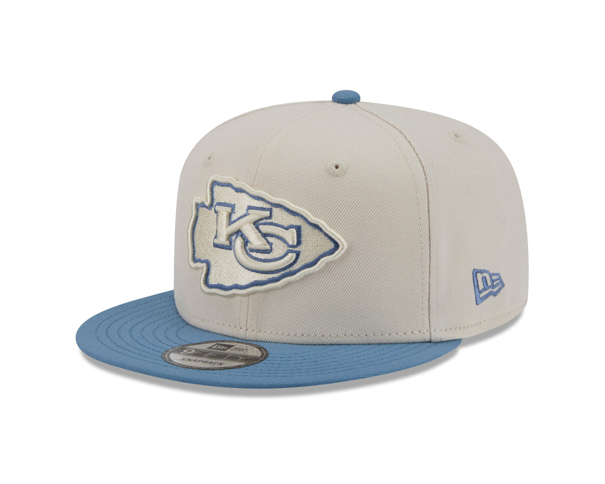 NFL Kansas City Chiefs New Era Marina 9FIFTY Snpaback Hat- Cream