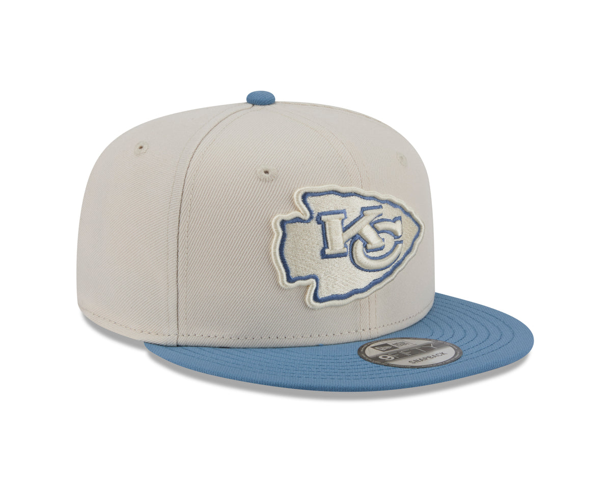 NFL Kansas City Chiefs New Era Marina 9FIFTY Snpaback Hat- Cream