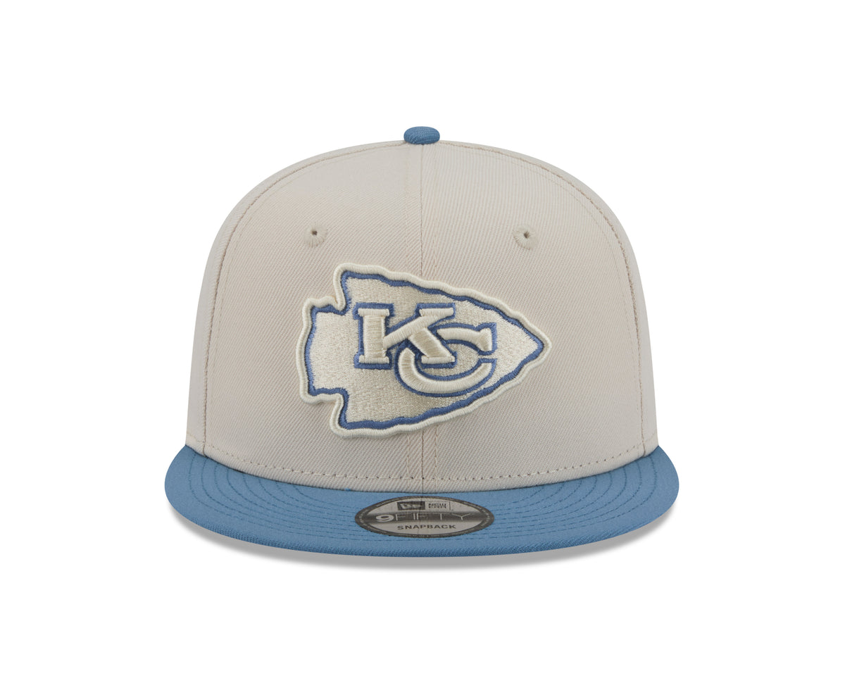 NFL Kansas City Chiefs New Era Marina 9FIFTY Snpaback Hat- Cream