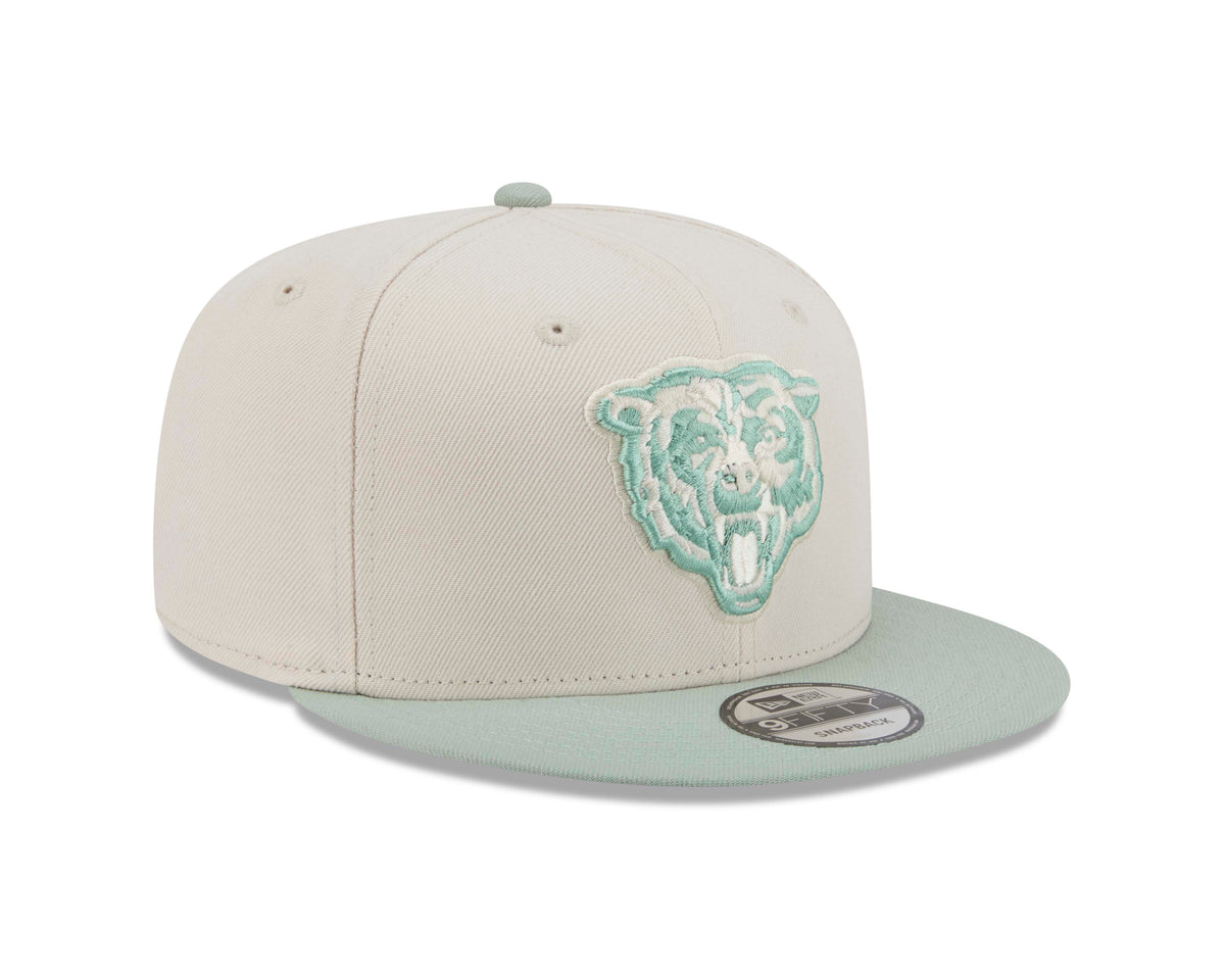 NFL Chicago Bears New Era Two-Tone Sea Glass 9FIFTY Snapback Hat- Light Cream