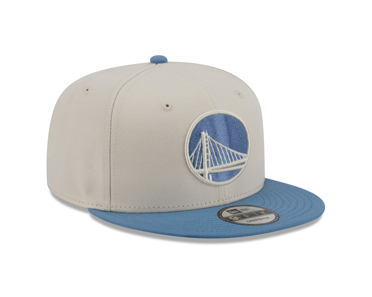 NBA Golden State Warriors New Era Marina 9FIFTY Snpaback Hat- Cream
