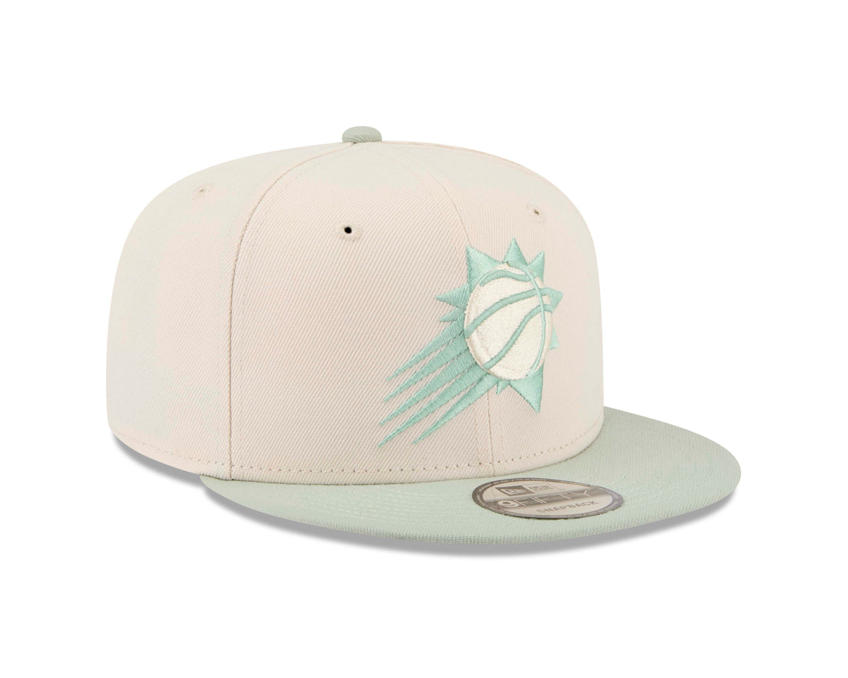 NBA Phoenix Suns New Era Two-Tone Sea Glass 9FIFTY Snapback Hat- Light Cream