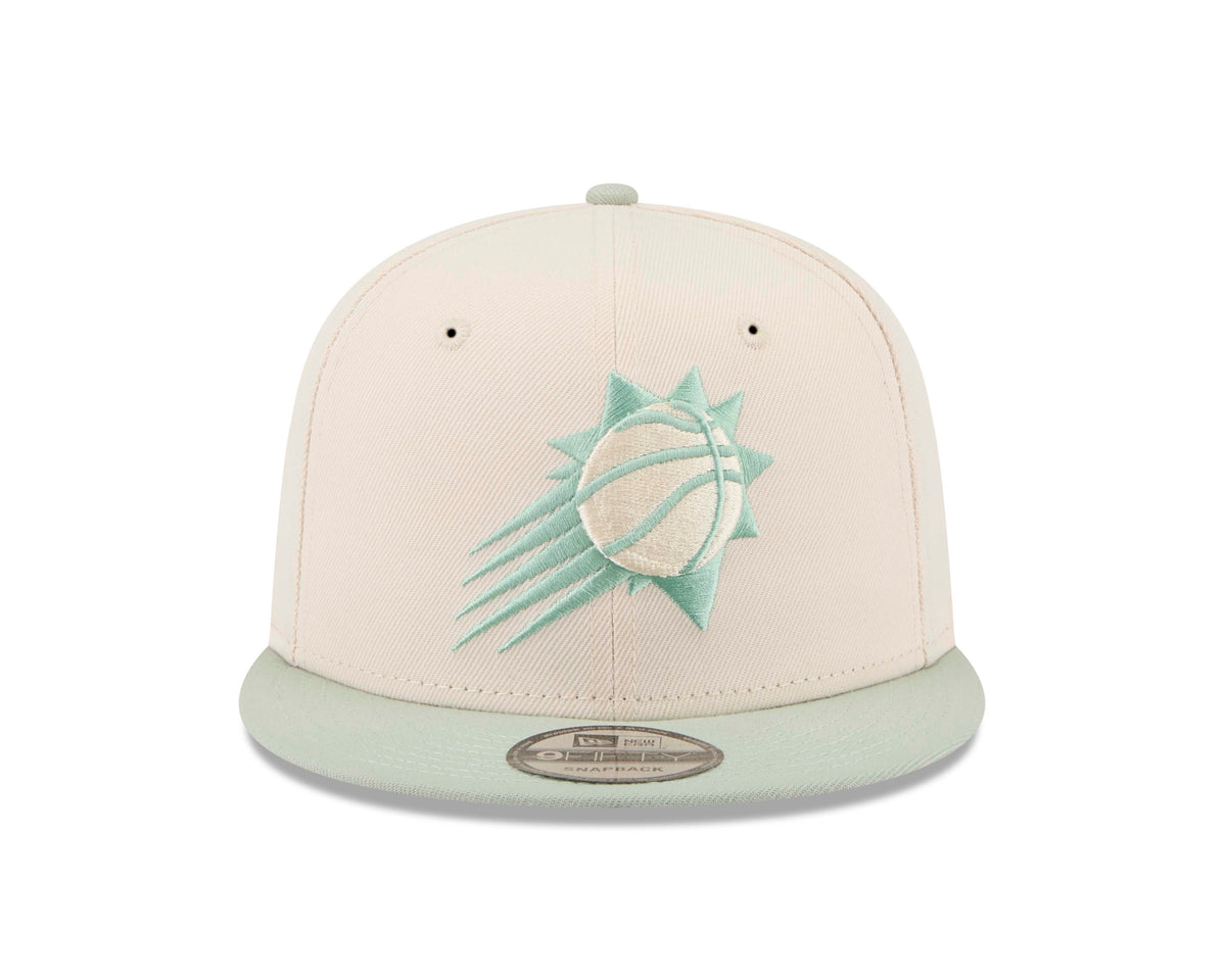 NBA Phoenix Suns New Era Two-Tone Sea Glass 9FIFTY Snapback Hat- Light Cream