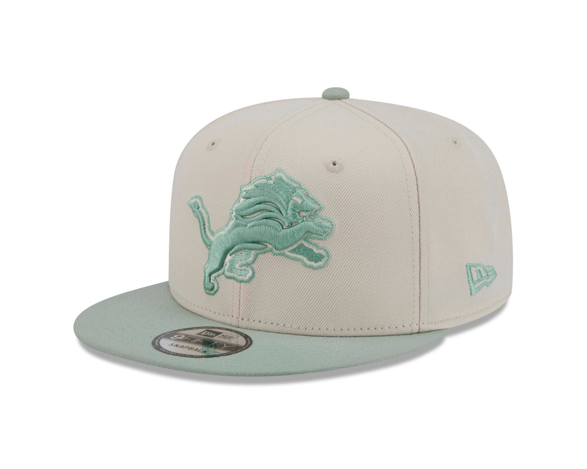 NFL Detroit Lions New Era Two-Tone Sea Glass 9FIFTY Snapback Hat- Light Cream