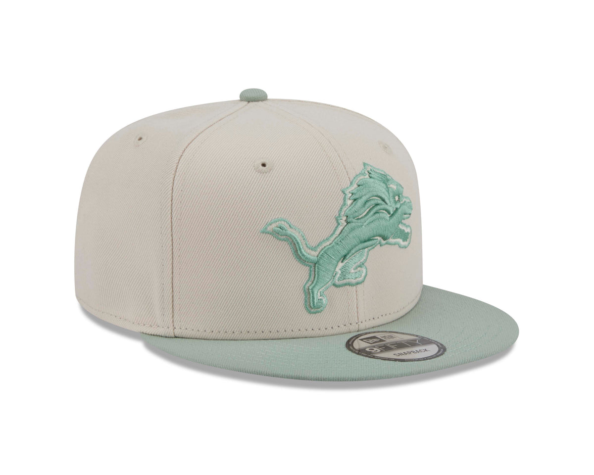 NFL Detroit Lions New Era Two-Tone Sea Glass 9FIFTY Snapback Hat- Light Cream
