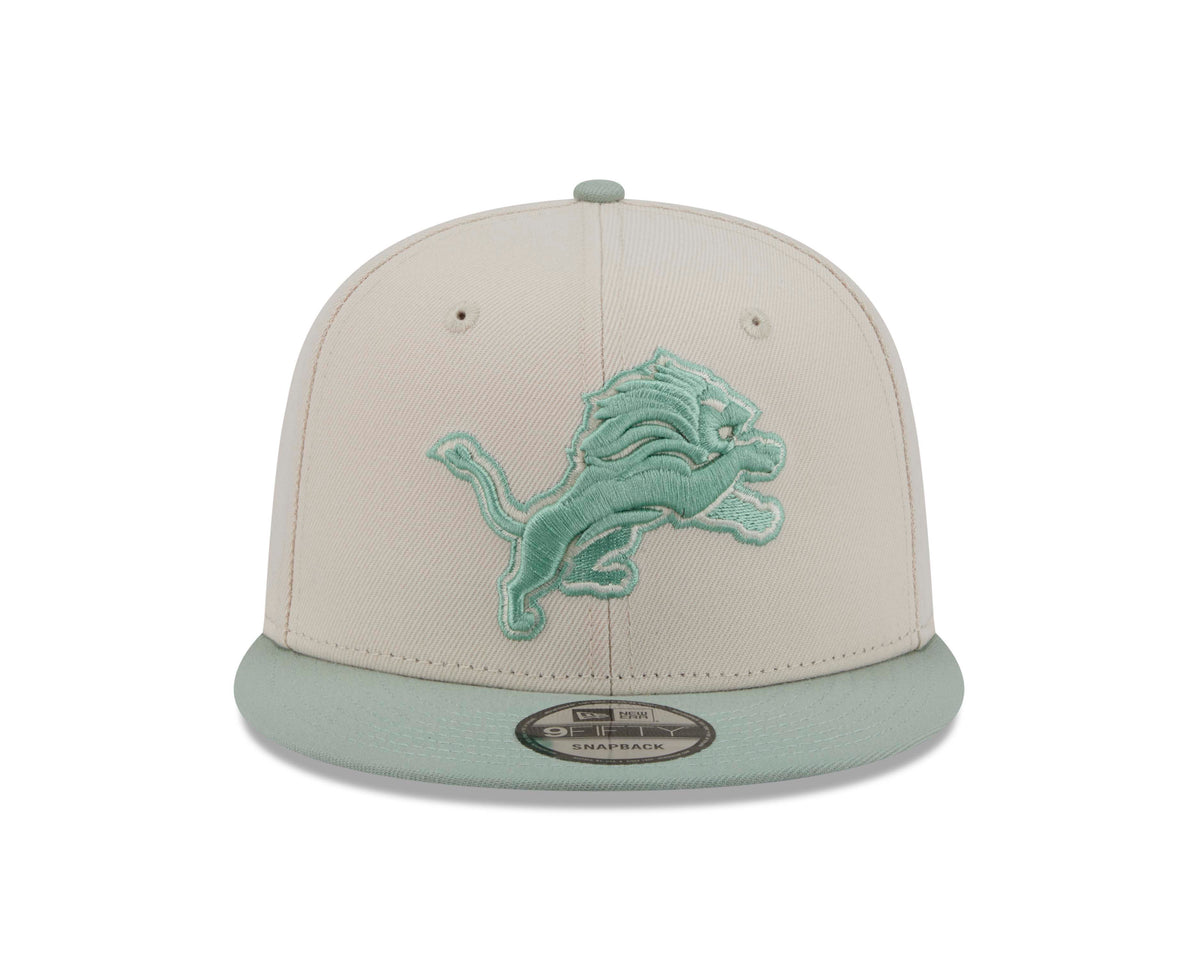 NFL Detroit Lions New Era Two-Tone Sea Glass 9FIFTY Snapback Hat- Light Cream