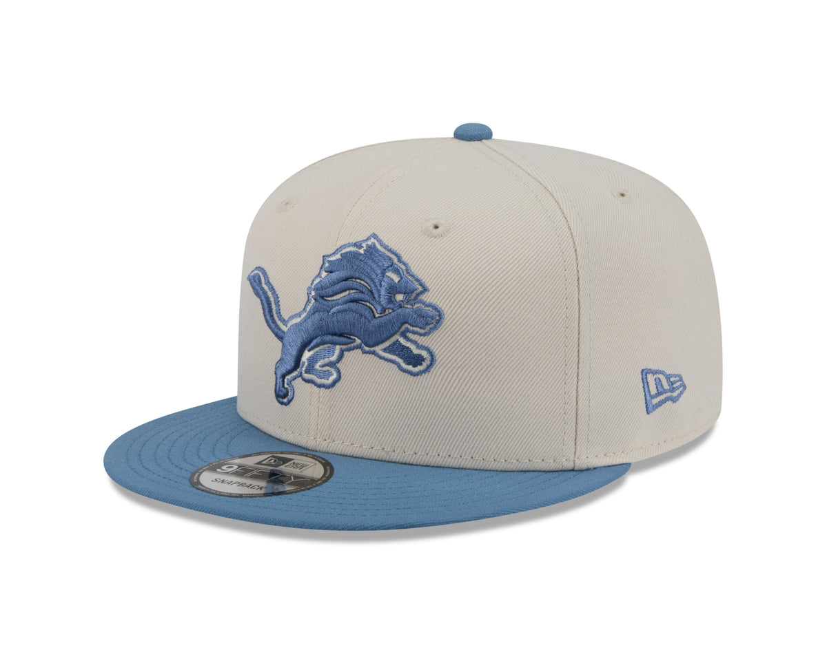 NFL Detroit Lions New Era Marina 9FIFTY Snpaback Hat- Cream