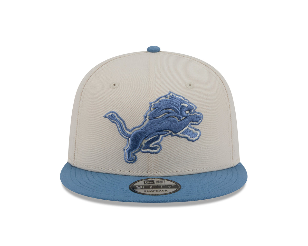 NFL Detroit Lions New Era Marina 9FIFTY Snpaback Hat- Cream