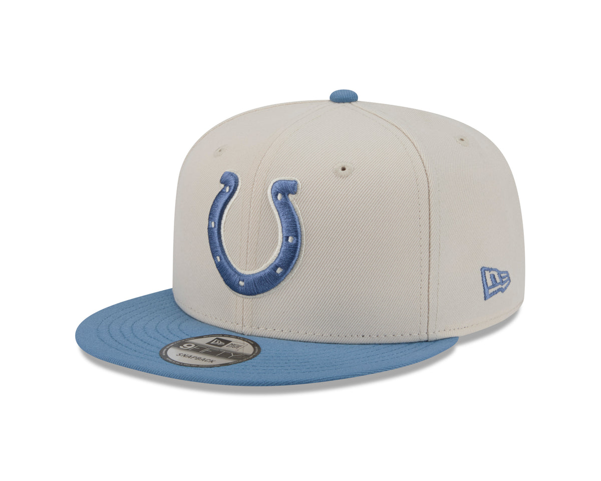 NFL Indianapolis Colts New Era Marina 9FIFTY Snpaback Hat- Cream
