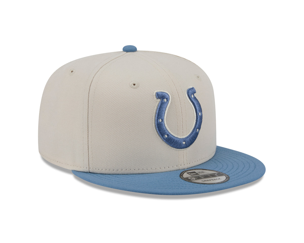 NFL Indianapolis Colts New Era Marina 9FIFTY Snpaback Hat- Cream