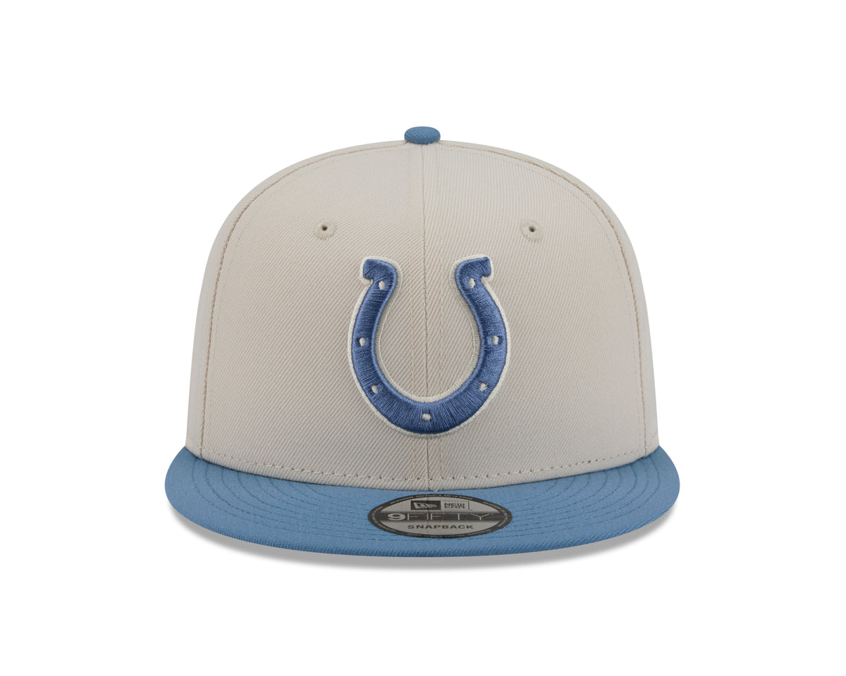 NFL Indianapolis Colts New Era Marina 9FIFTY Snpaback Hat- Cream