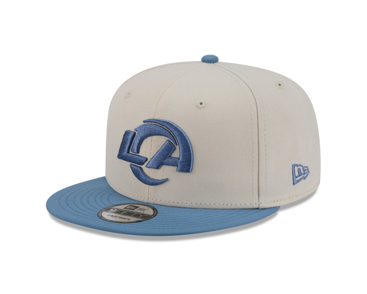 NFL Los Angeles Rams New Era Marina 9FIFTY Snpaback Hat- Cream