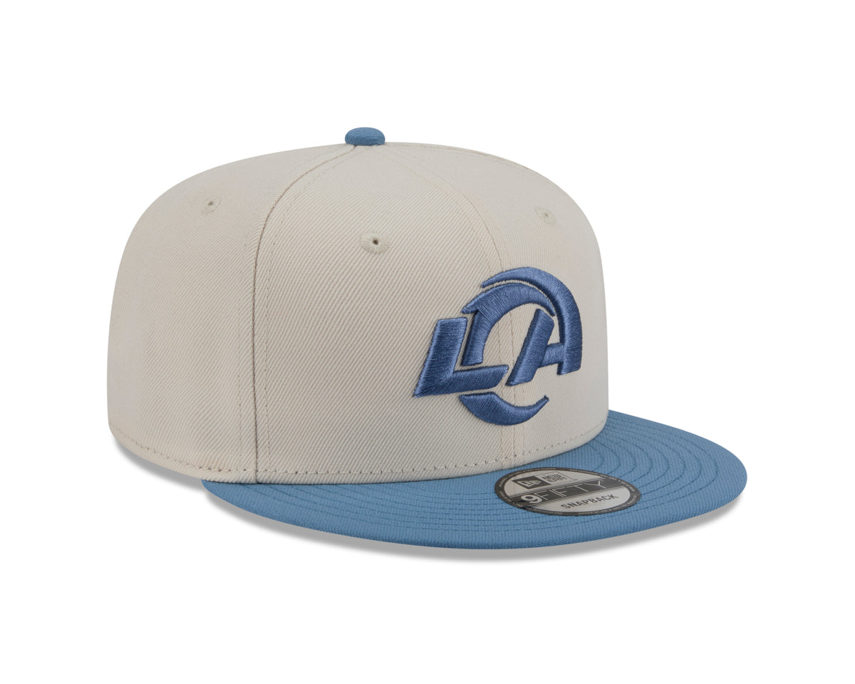 NFL Los Angeles Rams New Era Marina 9FIFTY Snpaback Hat- Cream