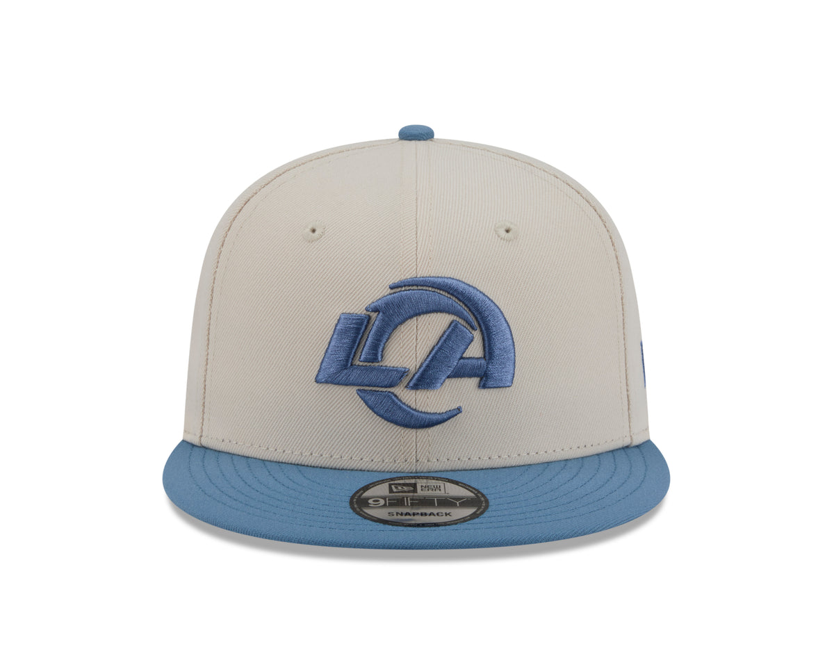 NFL Los Angeles Rams New Era Marina 9FIFTY Snpaback Hat- Cream