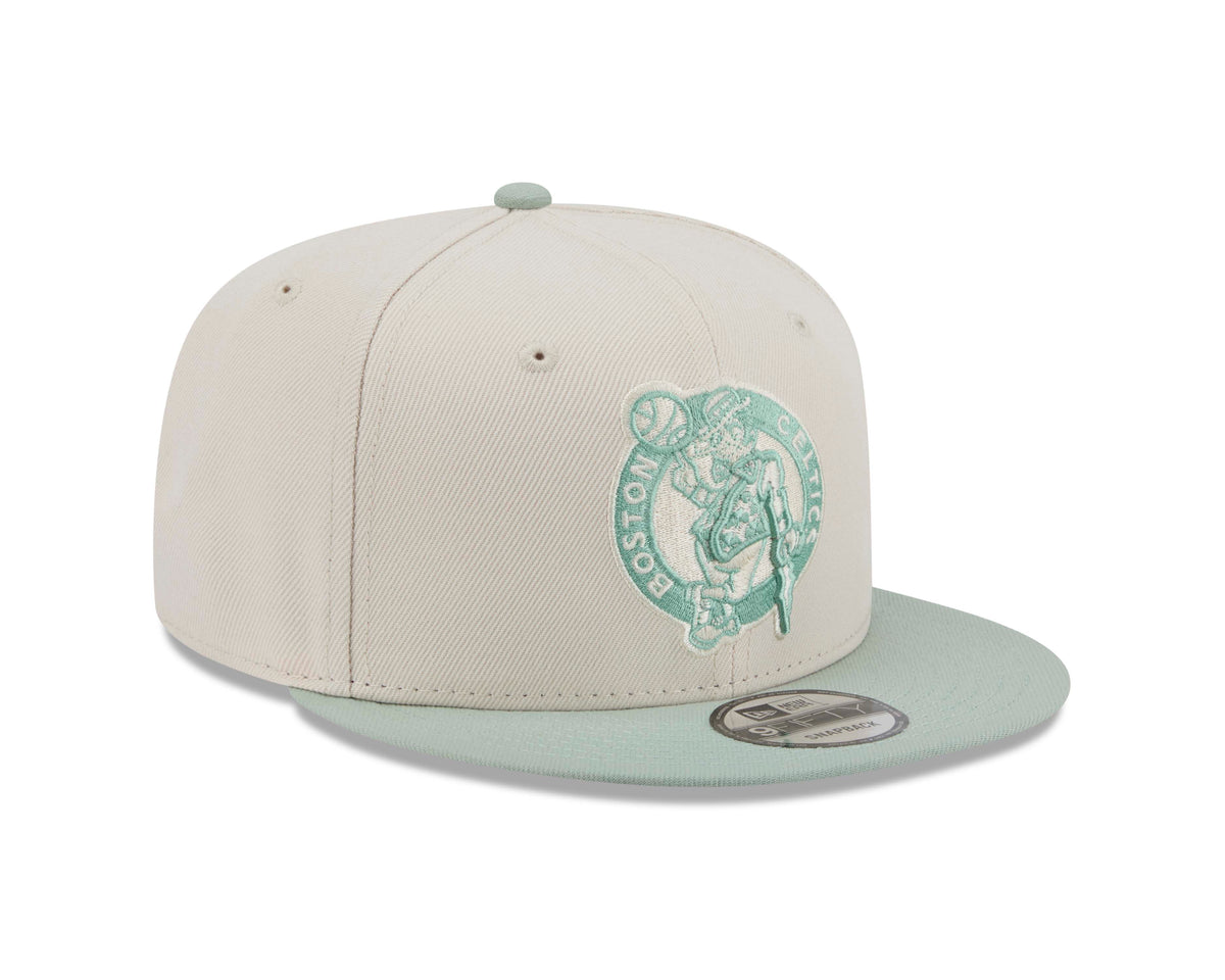 NBA Boston Celtics New Era Two-Tone Sea Glass 9FIFTY Snapback Hat- Light Cream