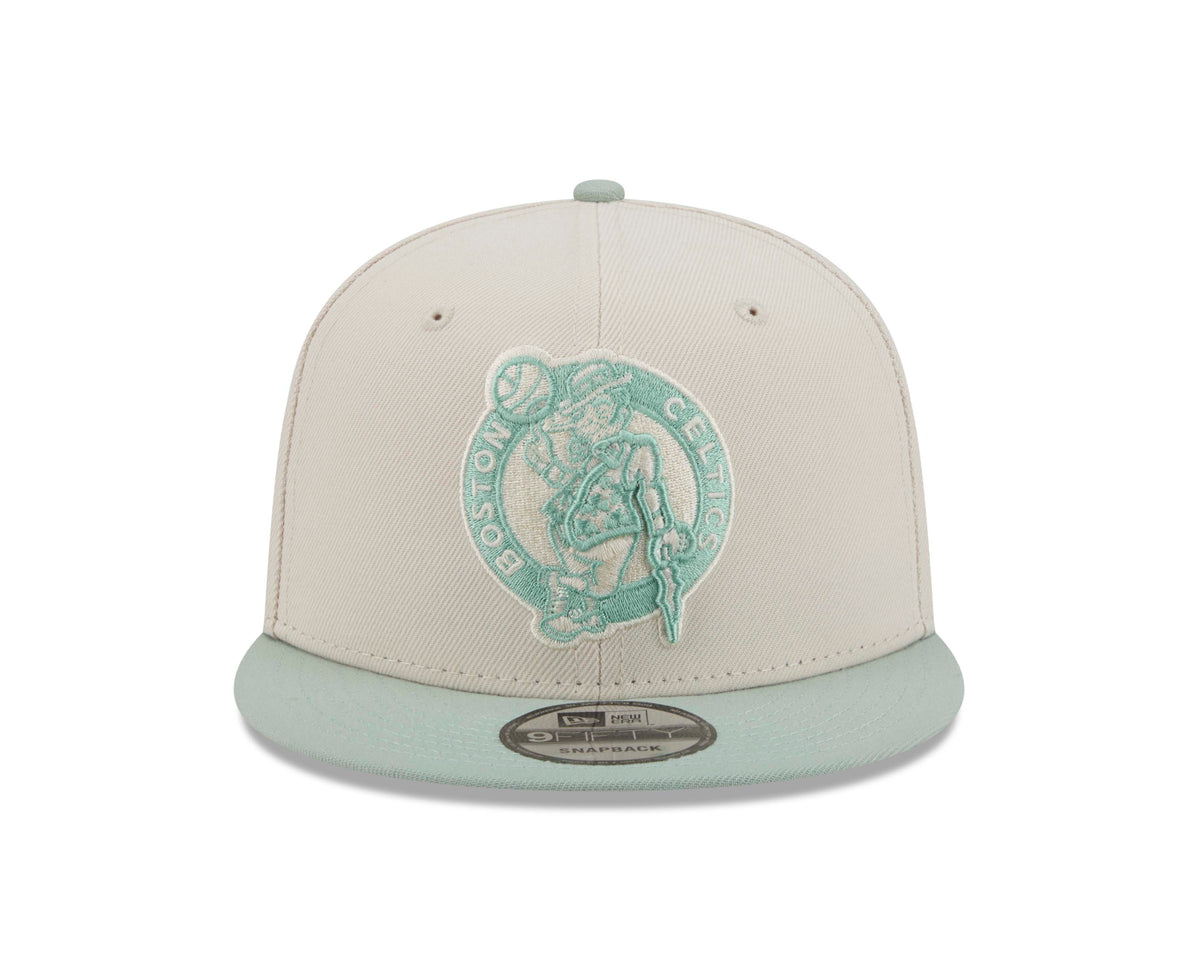 NBA Boston Celtics New Era Two-Tone Sea Glass 9FIFTY Snapback Hat- Light Cream