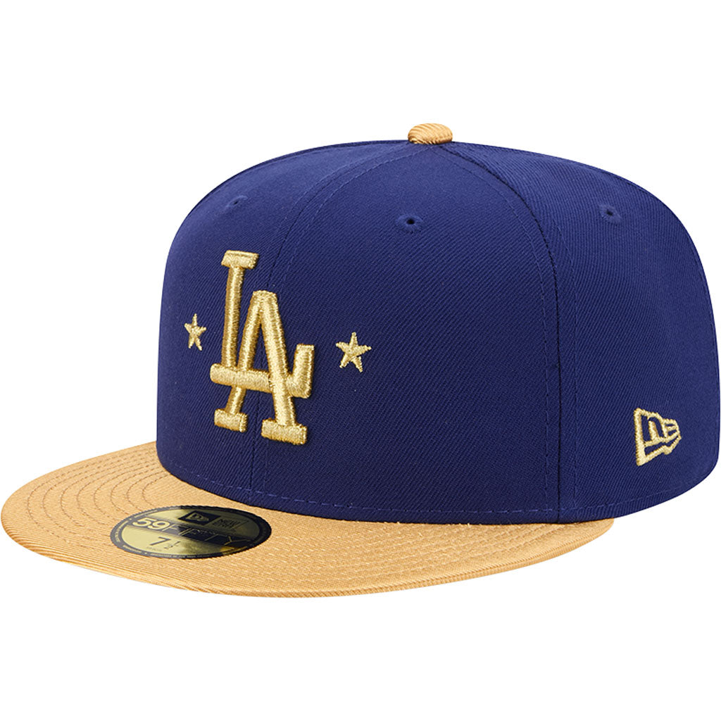 MLB Los Angeles Dodgers New Era 2026 Gold World Series Champions 59FIFTY Fitted Hat - Blue