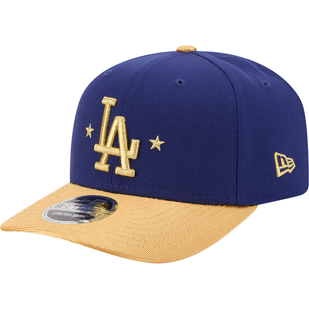 MLB Los Angeles Dodgers New Era 2026 Gold World Series Champions 9SEVENTY Stretch Snapback Hat - Blue
